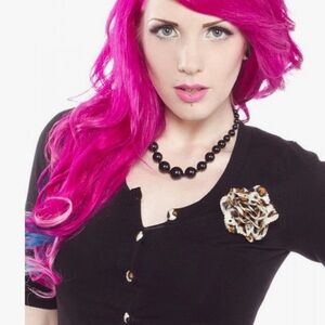 Sourpuss Black Knit Cardigan